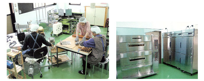 まどか工房|せんべい生産室/オーブン室-写真